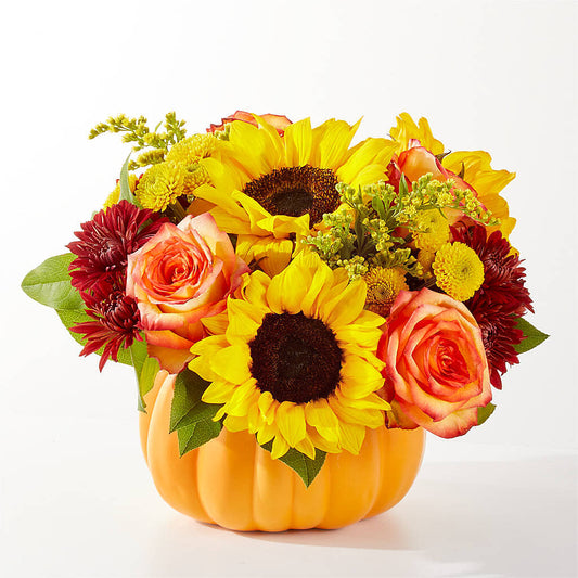 Golden Gourd Pumpkin Bouquet –  Brown Pleasance Florists Inc, Lakewood OH