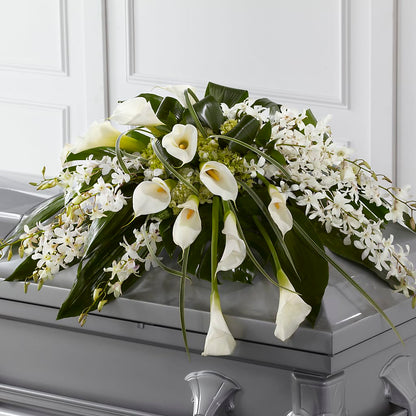 Angel Wings Casket Spray –  Brown Pleasance Florists Inc, Lakewood OH