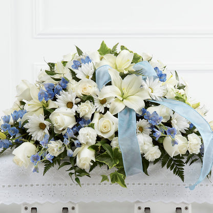 Tender Treasure Casket Spray –  Brown Pleasance Florists Inc, Lakewood OH