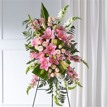 Elegant Embrace Standing Spray –  Brown Pleasance Florists Inc, Lakewood OH