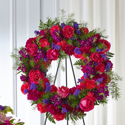 Calming Colors Wreath –  Brown Pleasance Florists Inc, Lakewood OH
