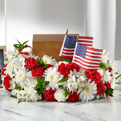 Spirit of Patriotism Cremation Adornment –  Brown Pleasance Florists Inc, Lakewood OH