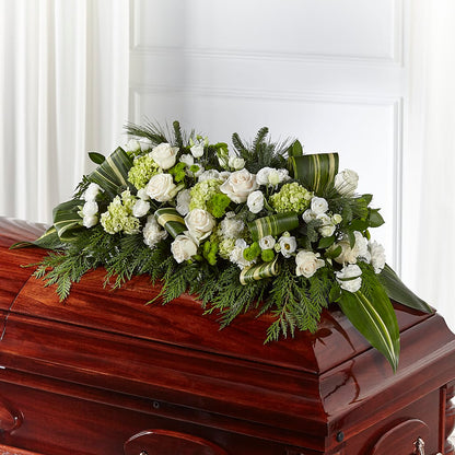 Hopeful Gesture Casket Spray –  Brown Pleasance Florists Inc, Lakewood OH