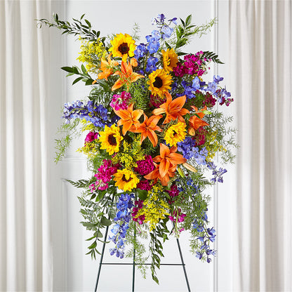 Sunlit Memories Standing Spray (Standard) –  Brown Pleasance Florists Inc, Lakewood OH