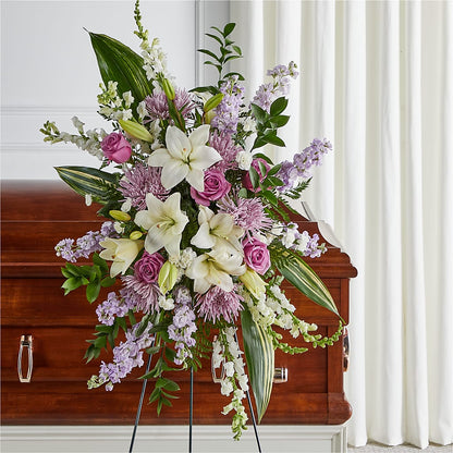 Grateful Hearts Standing Spray –  Brown Pleasance Florists Inc, Lakewood OH