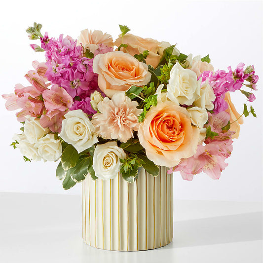 Paradise Bouquet with Ivory Vase –  Brown Pleasance Florists Inc, Lakewood OH
