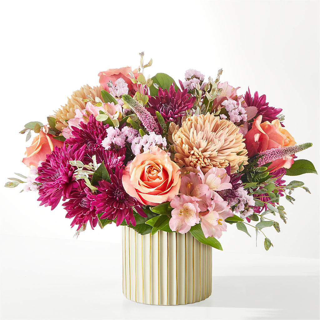 Berry Cobbler Bouquet with Ivory Vase –  Brown Pleasance Florists Inc, Lakewood OH