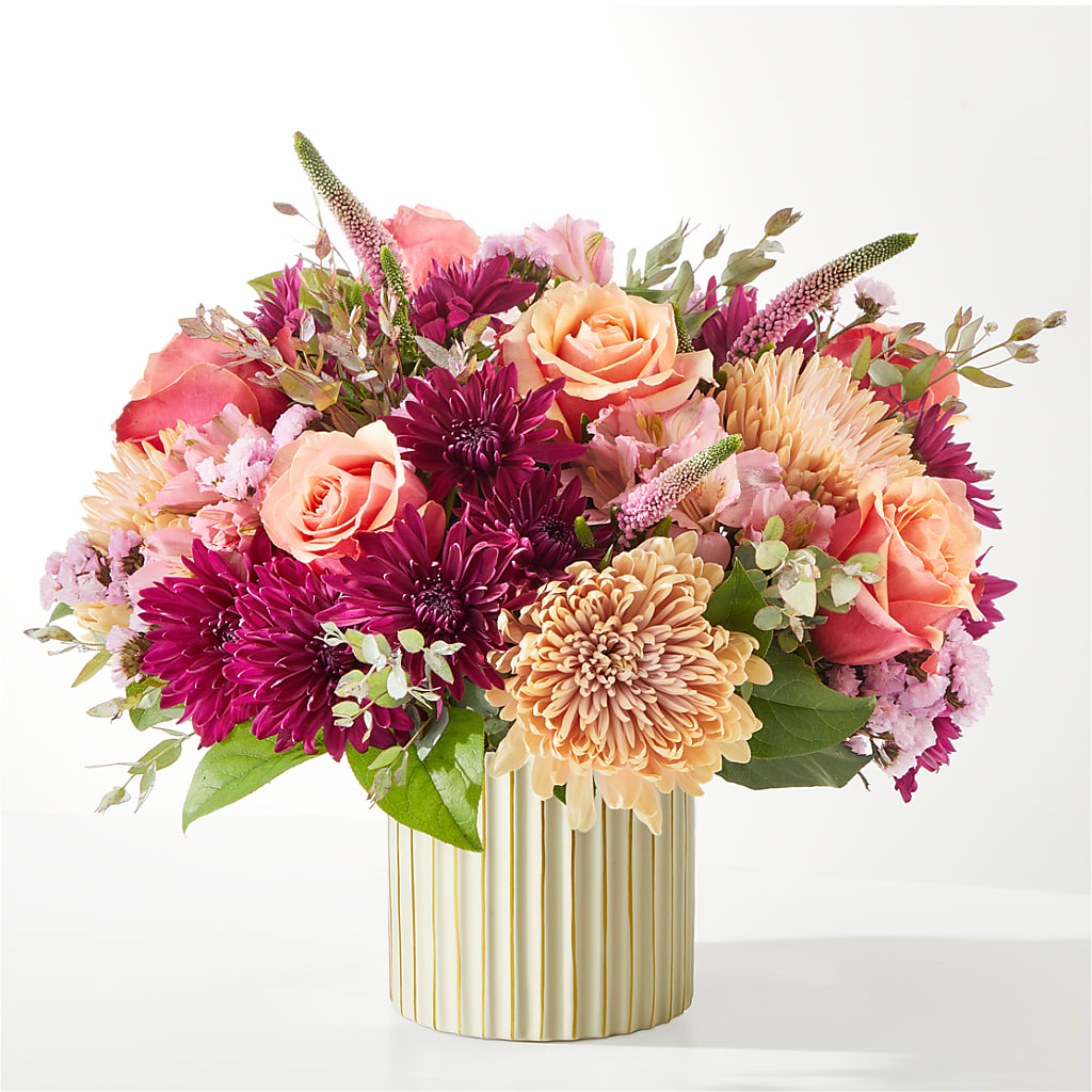 Berry Cobbler Bouquet with Ivory Vase –  Brown Pleasance Florists Inc, Lakewood OH