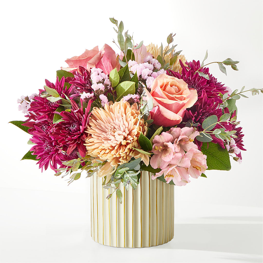 Berry Cobbler Bouquet with Ivory Vase –  Brown Pleasance Florists Inc, Lakewood OH