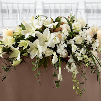 White Linen Arrangement –  Brown Pleasance Florists Inc, Lakewood OH