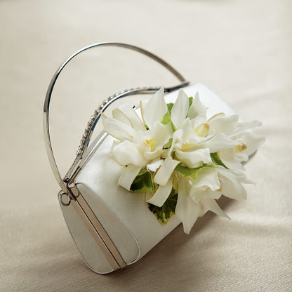 White Purse Decor –  Brown Pleasance Florists Inc, Lakewood OH