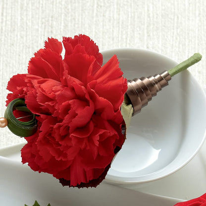 Red Carnation Boutonniere –  Brown Pleasance Florists Inc, Lakewood OH